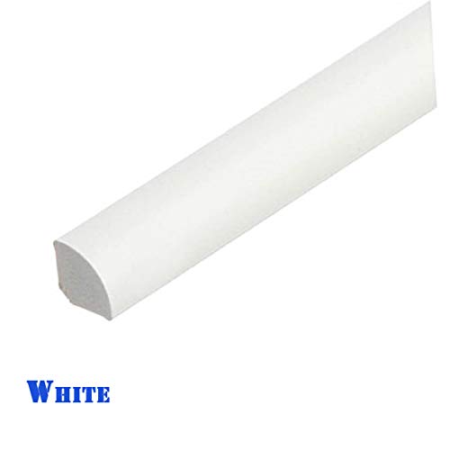 13mm uPVC Quadrant Trim Gap Filling Window Door 1M Plastic Skirting