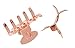 L. Erickson Mini Metal Claw Pair - Rose Gold