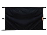 The Stair Barrier Baby and Pet Gate – Banister-to-Banister - Retractable Fabric Safety Gate Wide and Regular Sizes - Made in the USA – Black