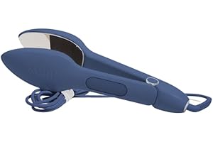 Nori Press Travel Steam Iron - Handheld Iron With Optional Steam Feature - No Ironing Board Required - Easy to Use w/ 6 Fabric Settings - Removes Wrinkles - User Manual Included - Navy