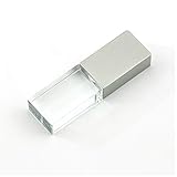 32GB USB 2.0 Flash Drive Crystal Blue LED Light