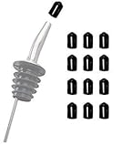 12 Black Plastic Pour Spout Dust Cap Covers Universal Dust and Bug Protection