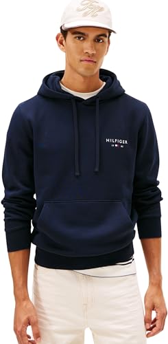 Herren Hoodie Brand Love Small mit Bauchtasche, Blau (Desert Sky), M