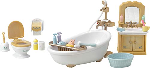 Calico Critters Country Bathroom Set - Toy Dollhouse Furniture and Accessories Set for Ages 3+