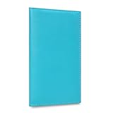 Kookio Leather Checkbook Cover for Register Duplicate Checks Slim Wallet with Pen Holder and Card Slot for Men & Women
