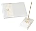 Lillian Rose Diamond Satin Guest Book & Pen Set, Ivory