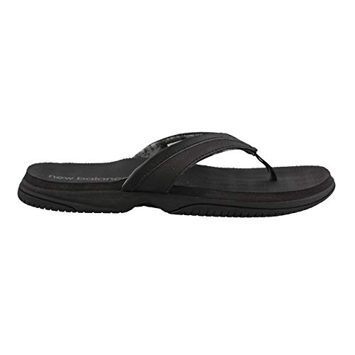 New Balance Women's JoJo Thong Sandal, Black, 9 B US