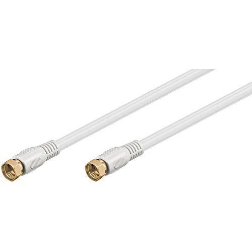 Goobay 37291 SAT antenna cable (80 dB) 2x shielded - gold plated F male > F male (fully shielded)
