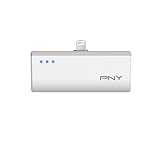 PNY DCL2200 2200mAh 1 Amp PowerPack - Portable Rechargeable Battery Charger with built-In Lightning connector for Apple iPhone