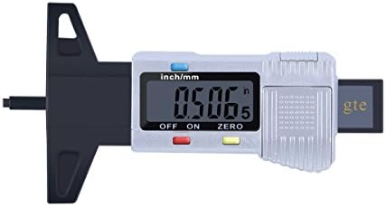 Digital Tire Tread Depth Gauge Checker with Inch/MM Conversion,Range 0-1"/25mm Measuring Tester for Cars Trucks SUV Etc,
