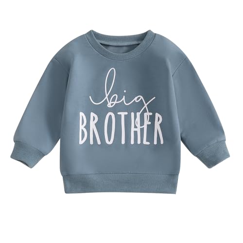 Ayalinggo Big Brother Little Brother Little Sister Matching Outfits Newborn Baby Long Sleeve Romper Sweatshirt Fall Clothes