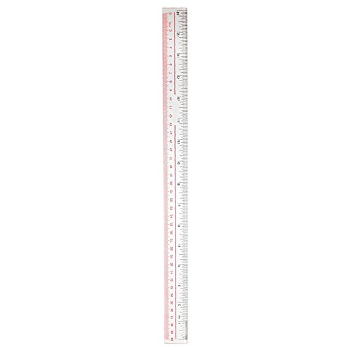 Zeroyoyo Long Plastic Straight Edge Office Rulers Learn Stationery Tape Measures Clear 40cm