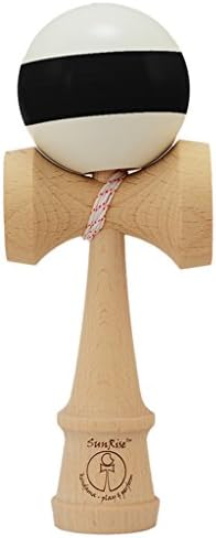 SunRise White with Black Stripe Beech Wood Kendama