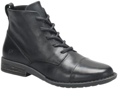 Born Harrison Chukka Boots Shoes Mens Size 8 Black Leather Casual Lace Up Born Harrison Mens Black Pebbled Leather Ankle Chukka Boots  main image 4