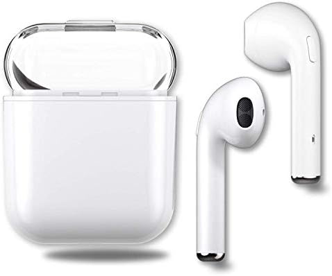 Bluetooth Earbuds,White Wireless Earbuds in-Ear Headphones Hands Free Noise Cancelling Headset Compatible with iPhone XR X 8 8p 7 7P 6 6P,Samsung Galaxy S9 Huawei & Other Android Divices