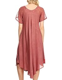 Sakkas Kai Palm Tree Caftan Tank Dress Cover Up