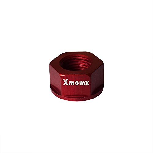 image for Xmomx Red 2 x M10 Bike Wheel Hub Axle Nuts 7075 Aluminum Bicycle Chrom
