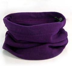 Neck Warmer Outdoor Fleece Scarf turtleneck collar men and women winter multifunctional headgear warm mask hat Violet
