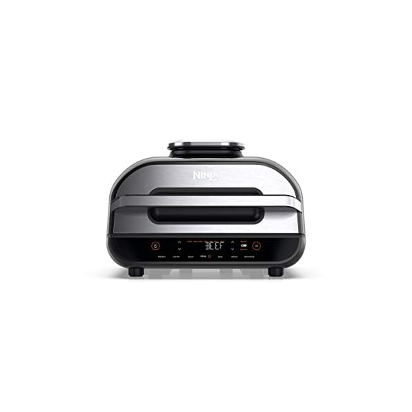 Ninja Foodi MAX Health Grill and Air Fryer [AG551UK], 3.8 L, Grey/Silver