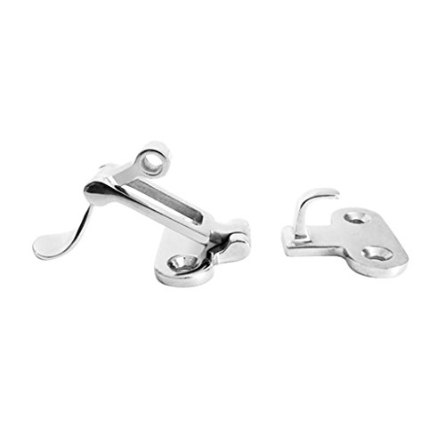 image for MonkeyJack 2 Pieces High Polished Stainless Steel Marine Boat Locker D