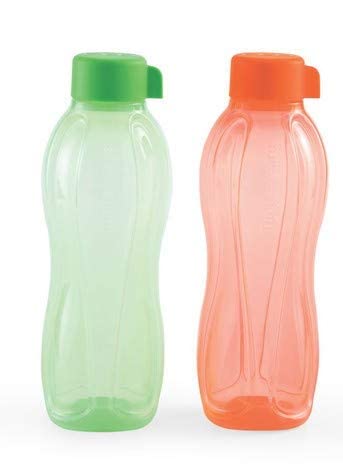 Tupperware Aqua-Safe Kunststoff-Trinkflasche, 2 Stück (je 1 Liter)
