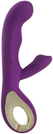 Dual Vibration Body Massager Handheld with 10 Powerful Vibration Patterns, Rechargeable Cordless Personal Therapeutic Wand Massager for Back Neck Shoulder Sore - Waterproof (Purple)