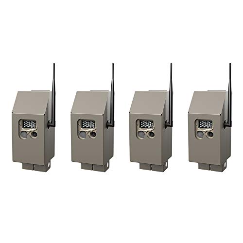 Cuddeback CuddeSafe J Series Trail Camera Security Boxes, 4-Pack: Protects Game Cams from Animals and Thieves