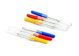 6 Pcs Green Yellow Red Plastic Handle Sewing Stitch Thread Unpicker Seam Ripper