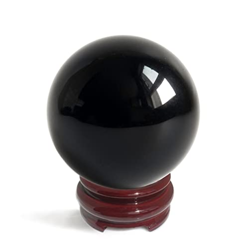 Mina Heal Black Obsidian Crystal Ball
