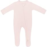 KYTE BABY Unisex Zipper Closure Footies, Rayon Made From Bamboo, 0-24 Months