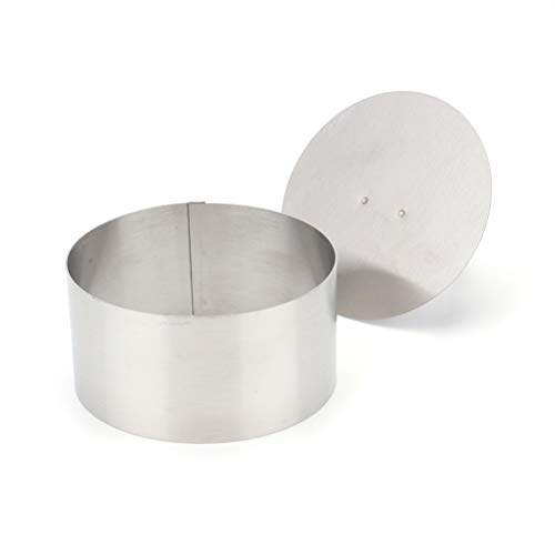 Tebery 3Inch Stainless Steel Cake Rings Cake Mousse Mold for Pastry Cake Mousse and Pancake