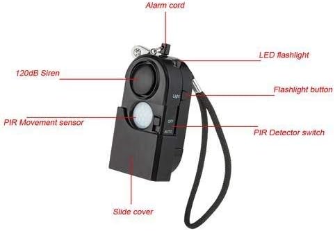 Sirenen Taschenalarm 2 Stuck 120 Db Personlicher Alarm Mit Led Mini Personenalarm Infrarotalar Notfallalarm Taschenlampe Fur Kinder Altere Menschen Hotel Camping Tur Fenster Amazon De Baumarkt