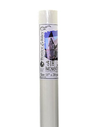 Borden & Riley #51H Parchment Tracing Paper 18 in. x 20 yd. roll