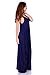 Simply Ravishing Rayon Span Maxi Boho Harem Spaghetti Strap Dress (Size: Small - 5X), 1X, Navy