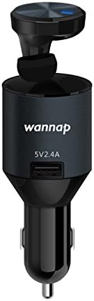 Wannap intelligent Wireless Bluetooth V4.1 Headphones and 2.4A USB Car quick Charger 3In1 Car Kit, Magnetic Positioning, Smart Re-connect, Automatically Answer call/Hang up Headset/Earphone/Earpiece