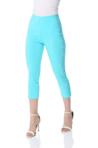 turquoise capri pants