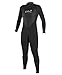 O'Neill Women's Epic 4/3mm Back Zip Full Wetsuit, Black/Black/Black, 14