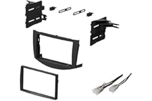 ASC Audio Car Stereo Dash Install Kit and Wire Harness for Installing an Aftermarket Double Din Radio for 2006 2007 2008 2009 2010 2011 Toyota RAV4 RAV 4 - No Factory Premium Amp/JBL