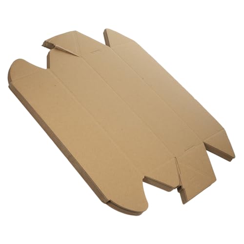 TEMPNAP 10pcs Triangle Shape Mailing Tube Shipping Box for Drawings Posters Sturdy Kraft Storage Tube for Safe Transport for Packaging