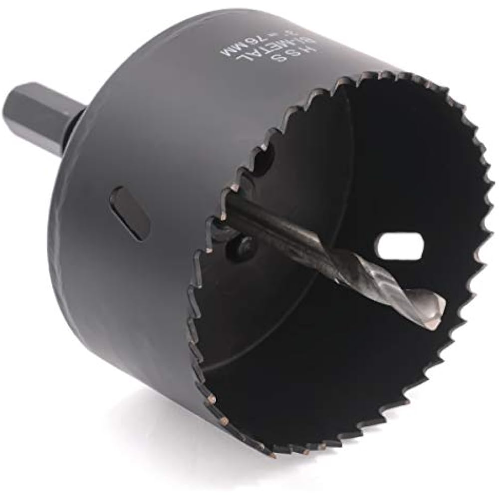 Acekit 3Inch 76mm BIMetal Hole Saw With 1/2 Hex Shank Arbor Drill Bit Wood PVC eBay Acekit 3Inch 76mm BIMetal Hole Saw With 1/2 Hex Shank Arbor Drill Bit Wood PVC eBay