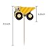 YunKo Cupcake Toppers Cake Decorative Toppers Cupcake Decorating Tools for Party (Truck 24 pcs)