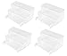 12 Pack Clear Acrylic Display Risers Showcase for Shoe Risers Retail Stand 4 Pack Shoe Riser