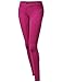 MBE Women's Basic Everyday Skinny Stretchy Colored Knit Jeggings Pants