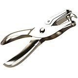 Hole Punch Tool - Metal Puncher Design for Quick and Easy Holes in Cardstock and Any Size Paper or Binder, Perfect for Arts, Crafts and Designs, Comes with Catcher for Quick Cleanup