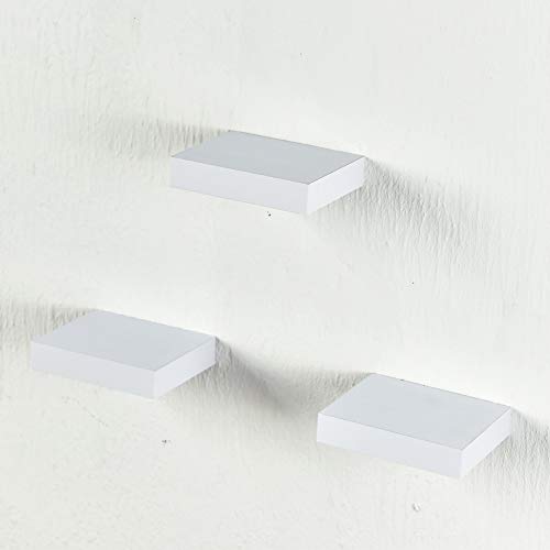 RANK Wall Mount Display Ledges Showcase Floating Shelves Set of 3