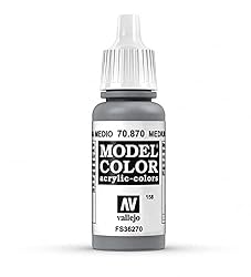 Vallejo Medium Sea Grey Model Color Paint, 17ml