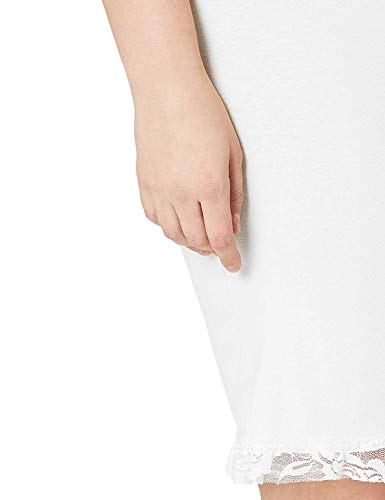 Under Moments Women's Cotton Pant Slip with Lace Trim Beige 3X-2PK