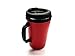GAMA Electronics 2 ThermoServ Foam Insulated Coffee Mug 20 oz w/Lids (1) Blue & (1) Red