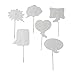 Wedding Photo Booth Props, Dry Erase Bubble Speech Photo Booth Props Attached to the stick, Wedding decorations, Birthday party photo props, 4E's Novelty®