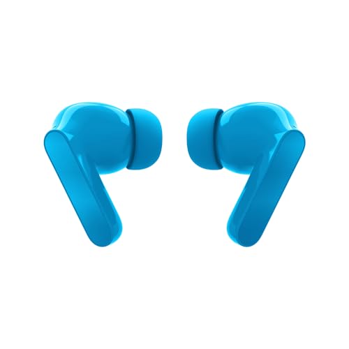 Audífonos Moto Buds Bass, cancelación de Ruido Inteligente, ultraligeros y Repelente al Agua Azul